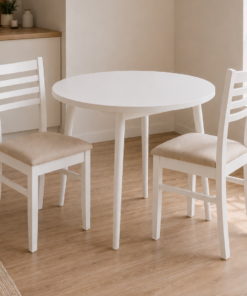 MESA REDONDA BLANCA